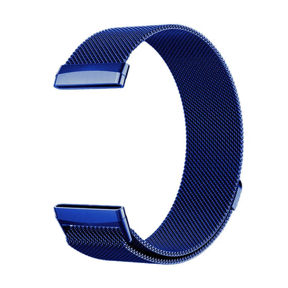 Bracelet à mailles milanaises en métal pour montre connectée Fitbit Versa 4/Versa 3 Bracelet officiel pour Fitbit Sense 2-1 Correa magnétique