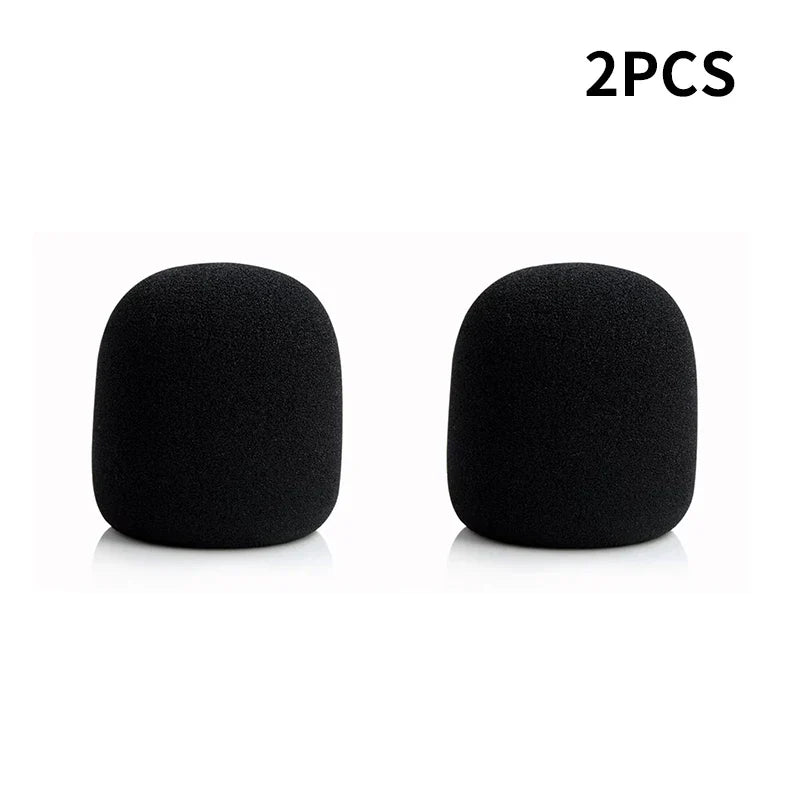 Colorful Windproof Anti-Spit Washable Sponge Foam Wireless Microphone Protective Cover for Most Microphones (3.5 x 7 cm)