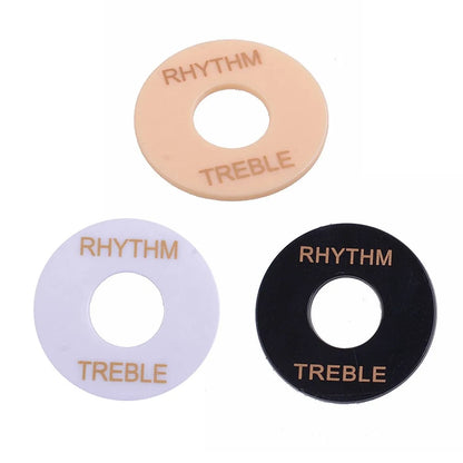 Anneau de commutation de sélection de rythme/treble, pour guitare Gibson Les Paul, interrupteur à trois vitesses, plaque de protection, anneau de sélection de couleurs