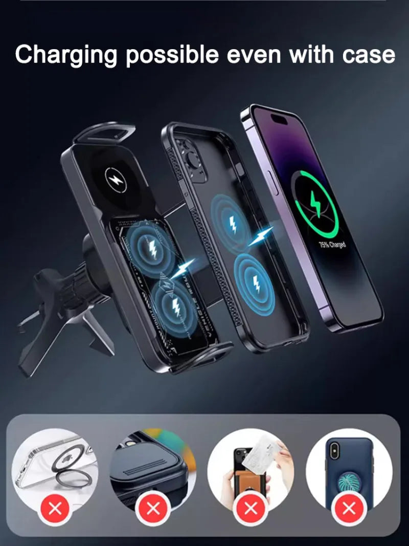 Reliable Car Mount Cell Phone Holder Durable fully motorized Silent Stable clamping Cell Phone Holder Safety Intelligent Durable