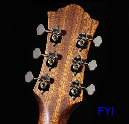 Tête de machine pour guitare acoustique, style ouvert, cheville de réglage en Nickel Guild 3R3L, 6 pièces