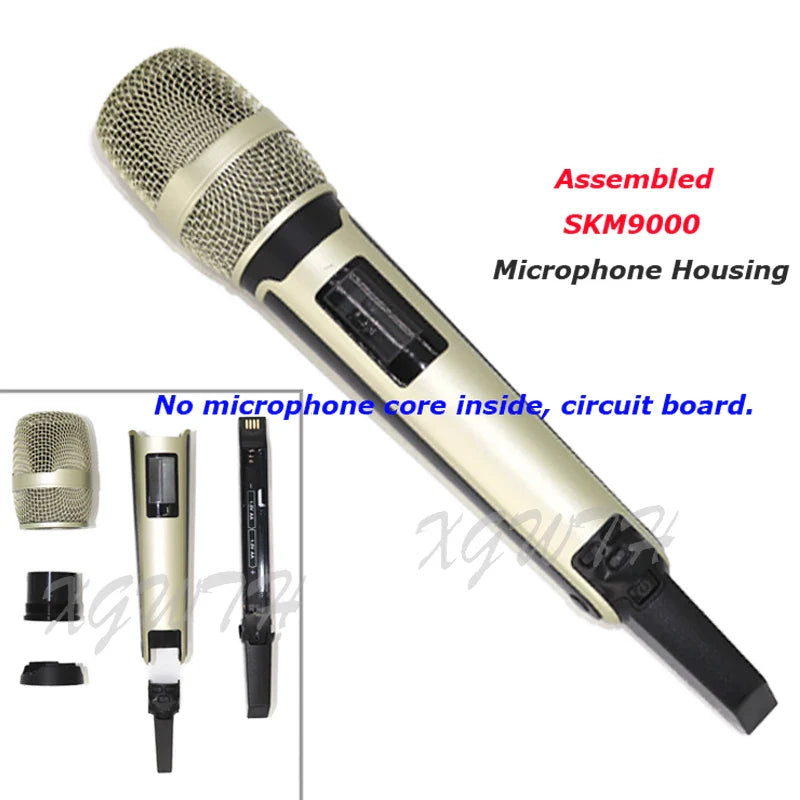 Réparation de remplacement pour Microphone portable sans fil UHF, couvercle SKM9000, boîtier de micro, Tube à tête sphérique en maille, accessoires de corps