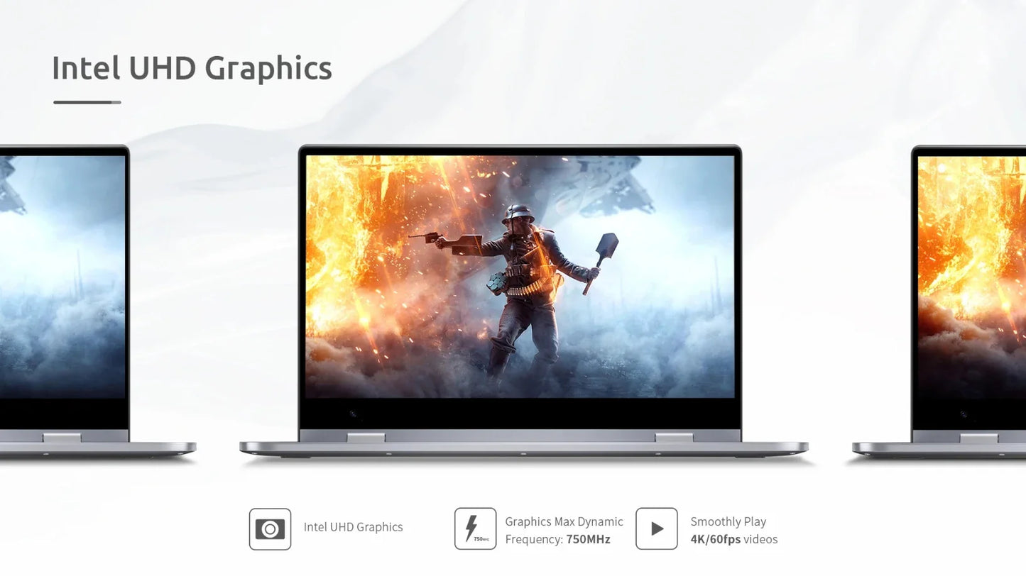 BMAX Y14 Laptop 14 inch Notebook Windows 11 16GB RAM LPDDR5 512GB SSD 1920*1080 IPS Intel N100 laptops Computer type-c