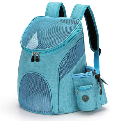 Sac à dos pour animaux de compagnie, sacs portables pliables pour animaux de compagnie pour sortir, maille respirante avec poche latérale, sacs de transport pour chats, sac à dos pour chien en extérieur