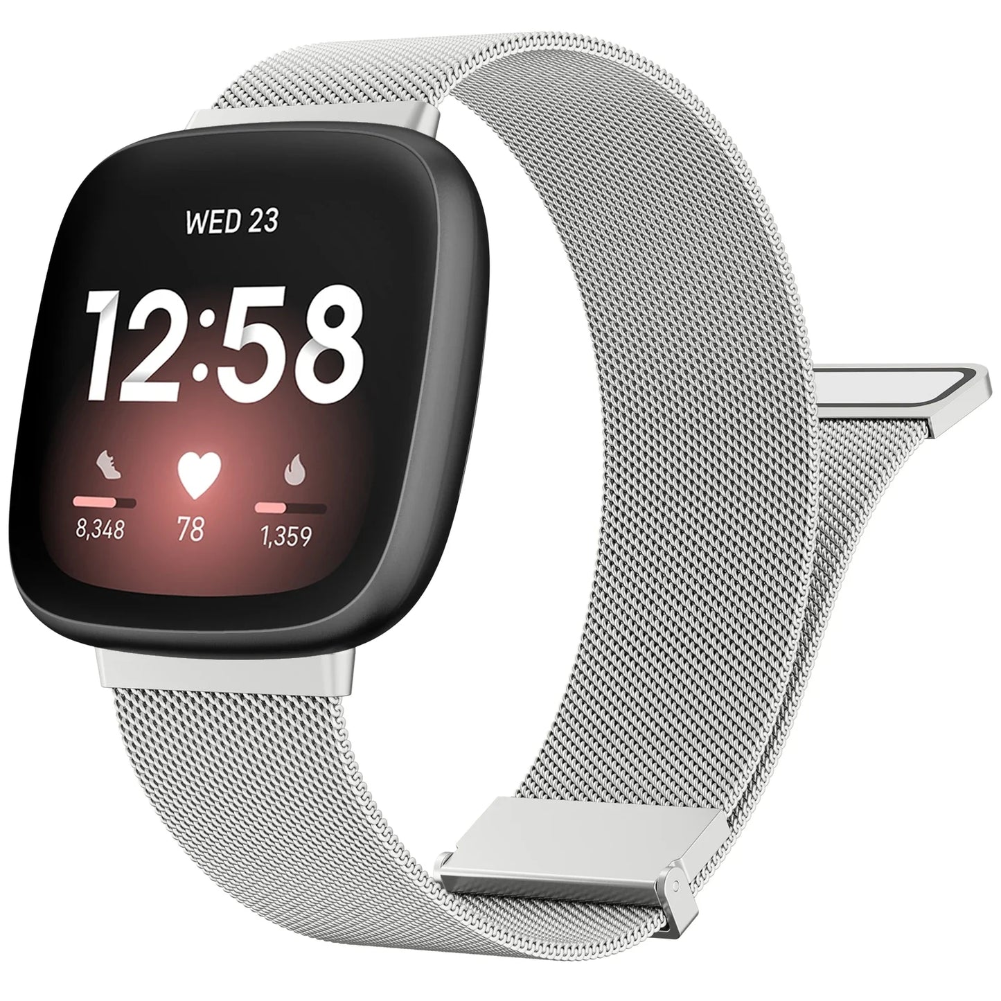 Metal Magnetic Strap For Fitbit Versa 3 4 Watchband Bracelet Wristband For Fitbit Versa Sense/sense 2 Milanese Replacement Strap