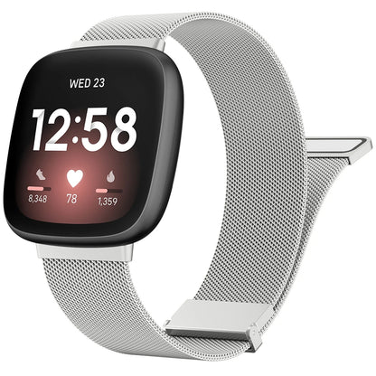 Metal Magnetic Strap For Fitbit Versa 3 4 Watchband Bracelet Wristband For Fitbit Versa Sense/sense 2 Milanese Replacement Strap