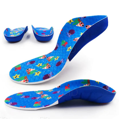 Semelle intérieure orthopédique pour enfants, Support de voûte plantaire, jambes de bœuf, pied plat, semelle de chaussure de santé, semelles orthopédiques pour insérer des chaussures