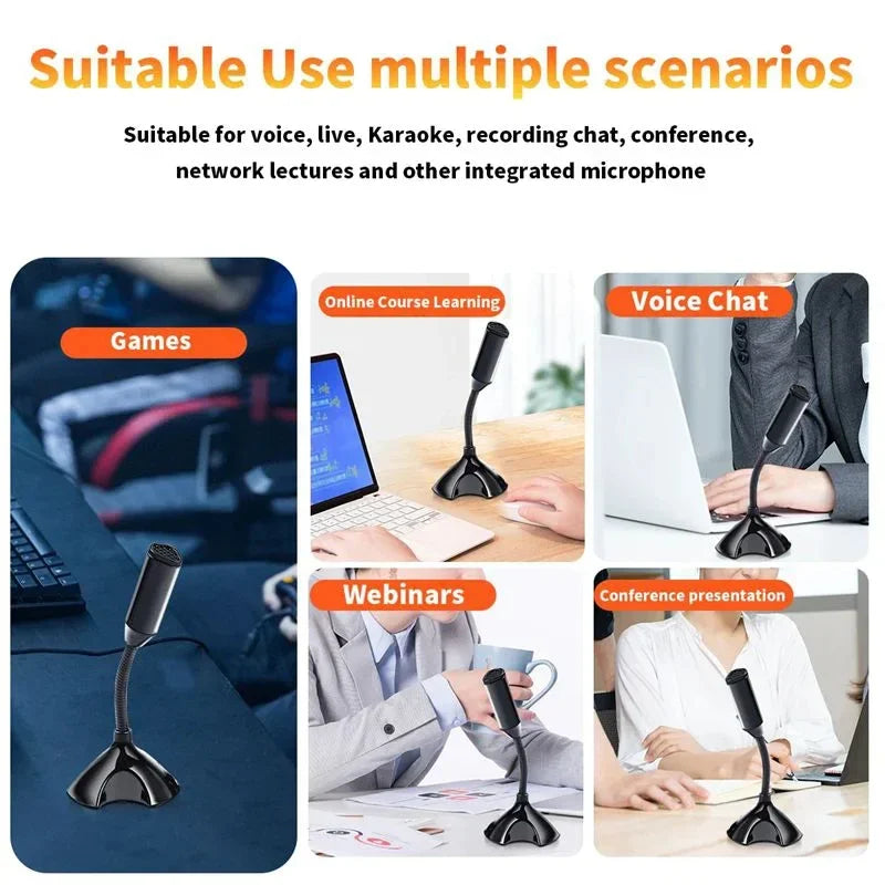 Microphone USB réglable professionnel de haute qualité pour ordinateur portable et ordinateur Studio chant jeu Streaming Mikrofon support micro
