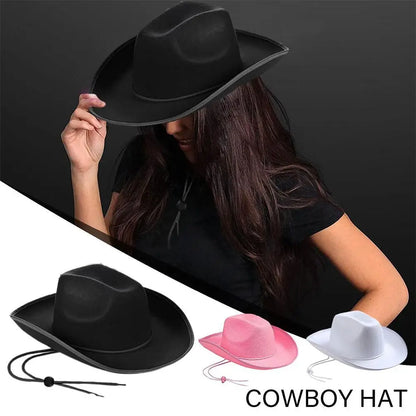 Women and Men Cowboy Hat, Cowboy Accessory, Felt Princess Hat, Bachelorette Party Hat, Party Costume, Cosplay, Cowgirl Hat, Performance