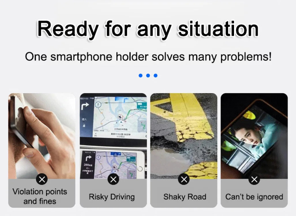 Reliable Car Mount Cell Phone Holder Durable fully motorized Silent Stable clamping Cell Phone Holder Safety Intelligent Durable