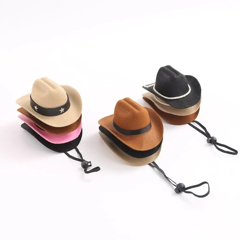 Cute hat、1pc Outdoor Adjustable Pet Dog Hat Summer Pet Accessories Dogs Cat Caps Photo Prop Dog Cat Cowboy Hats
