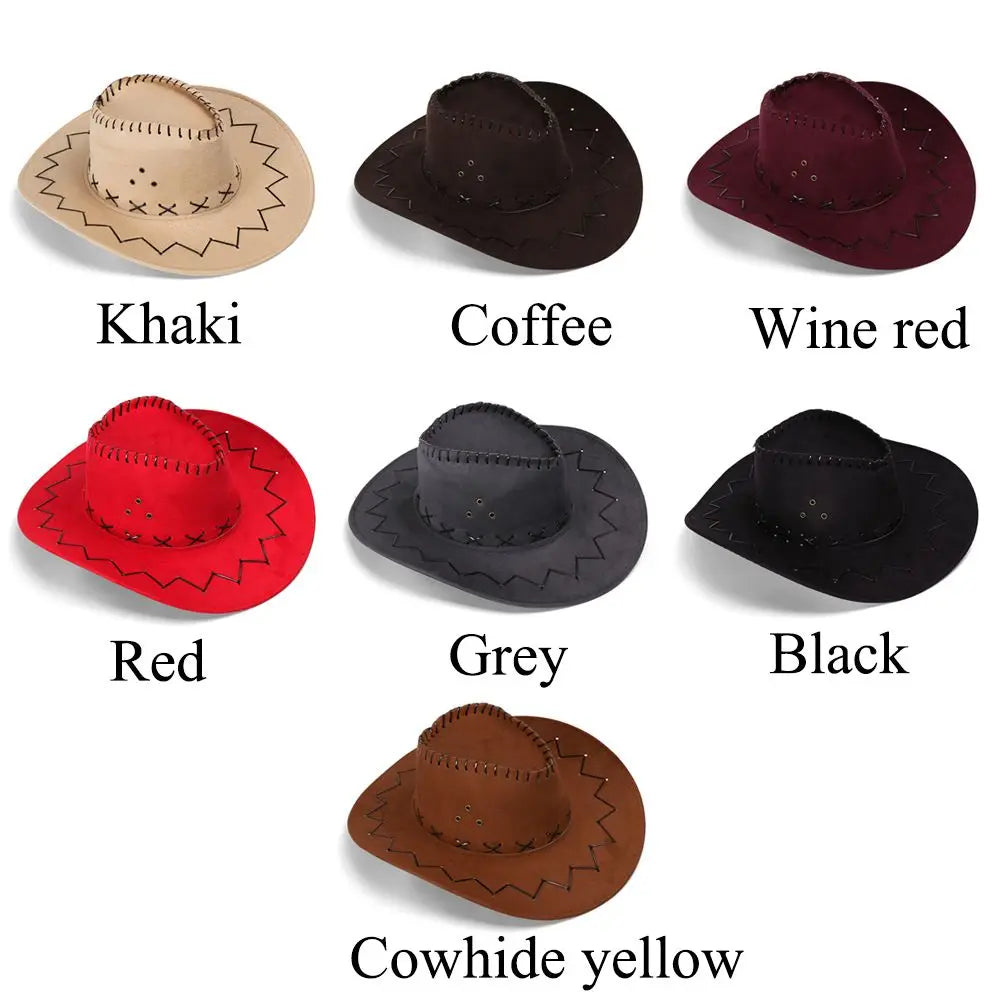 New Men Lady Fashion Cowboy Hat Unisex Cap Polyester West Fancy Dress