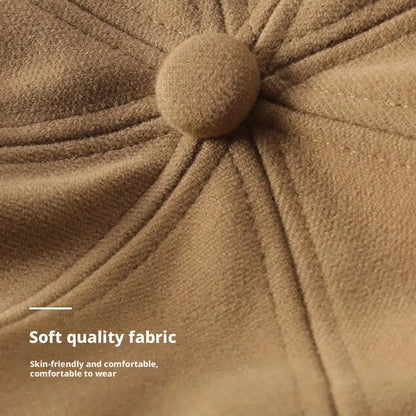 Béret de Style britannique rétro pour femmes, casquette de journal octogonale polyvalente pour grande circonférence de la tête, chapeau de printemps et d'automne