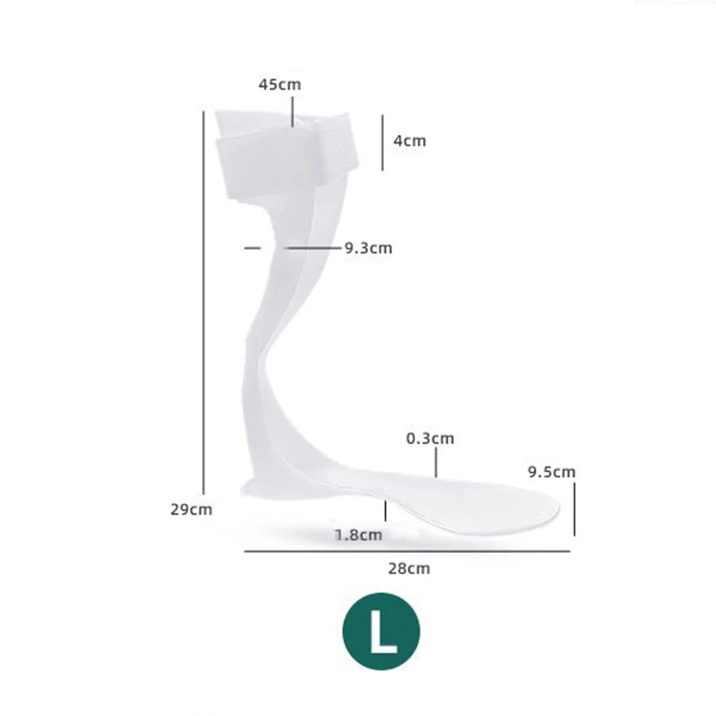 Adult Foot Rinse Orthosis, Drop Foot Stabilizer, Rinse Support, Straightener, Drop Splint, Stroke Tendon