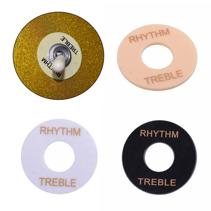 Anneau de commutation de sélection de rythme/treble, pour guitare Gibson Les Paul, interrupteur à trois vitesses, plaque de protection, anneau de sélection de couleurs