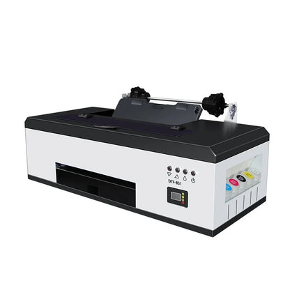 The white ink heat transfer printer is a micro-piezoelectric nozzle heat transfer printer that first colors and then white