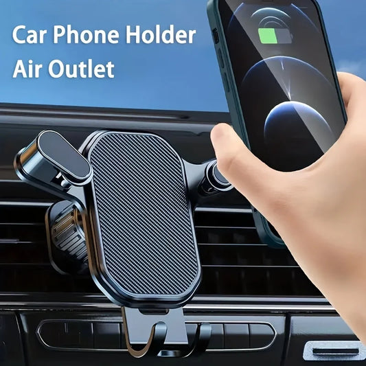Support de téléphone portable pour voiture, fixation sur grille d'aération, support de téléphone mobile, smartphone, GPS, 4,7-6,7 pouces