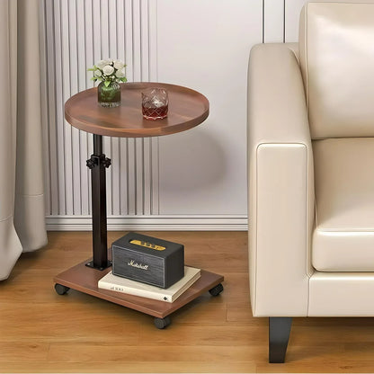 Chariot roulant réglable, Table de chevet, bureau pour ordinateur portable, lit médical pour la maison, plateau alimentaire 360 °   Bureau à domicile de table de plateau de canapé rotatif