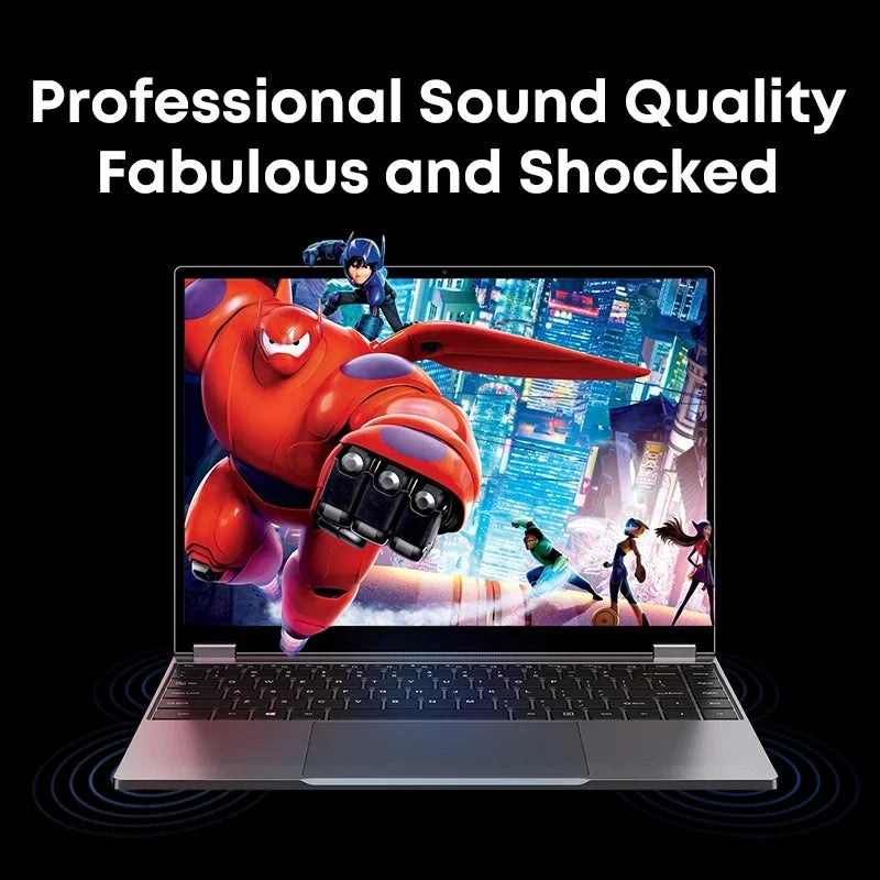 CHUWI FreeBook Ordinateur portable 2-en-1 Tablette 512 Go SSD 16 Go LPDDR5 Intel N150 Écran IPS FHD 13,5" WIFI 6 BT5.2 Windows 11