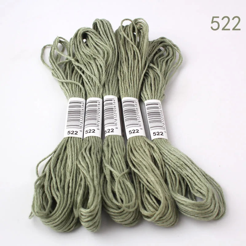 433---581--10 pcs cross-stitch  Embroidery Thread Floss Sewing Skeins Craft DIY Bracelet braided