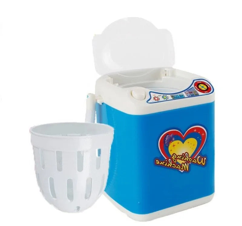 Mini machine à laver électrique pour pinceaux de maquillage - Nettoie et essore les pinceaux - Jouet pour brosses à maquillage - Œuf de beauté - Nettoie les pinceaux de maquillage