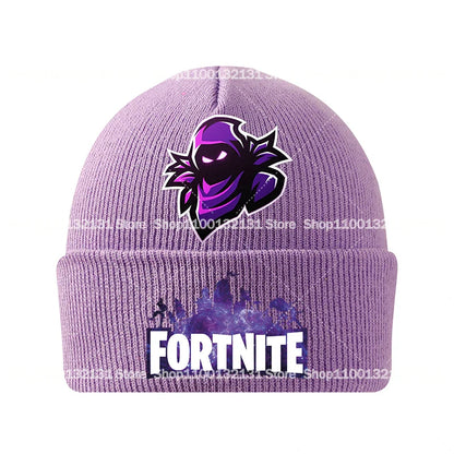 Bonnet tricoté Fortnites Chapeau de dessin animé Jeu Forteresse Nuit Casque Enfant Automne Hiver Bonnets en Laine Chapeau Anime Cadeau Anniversaire Enfant Nouveau