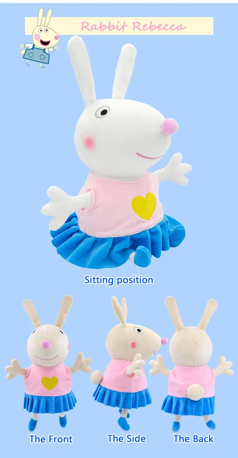 28Cm Peppa Pig Plush Toy Peppa Forever Friends Bigger Edmund Elephant Pedro Pony Suzy Sheep Zoe Zebra Room Kids Birthday Gift