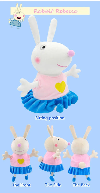 28Cm Peppa Pig Plush Toy Peppa Forever Friends Bigger Edmund Elephant Pedro Pony Suzy Sheep Zoe Zebra Room Kids Birthday Gift