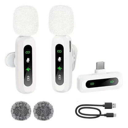 Microphone cravate sans fil pour iPhone, Android, PC : enregistrement audio-vidéo, suppression du bruit, micros cravates pour TikTok en direct, YouTube