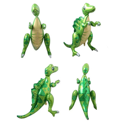 3D Self standing Dinosaur Tyrannosaurus Animal Balloons for Birthday Party Baby Shower Decoration Kit Inflatable Party Supplies
