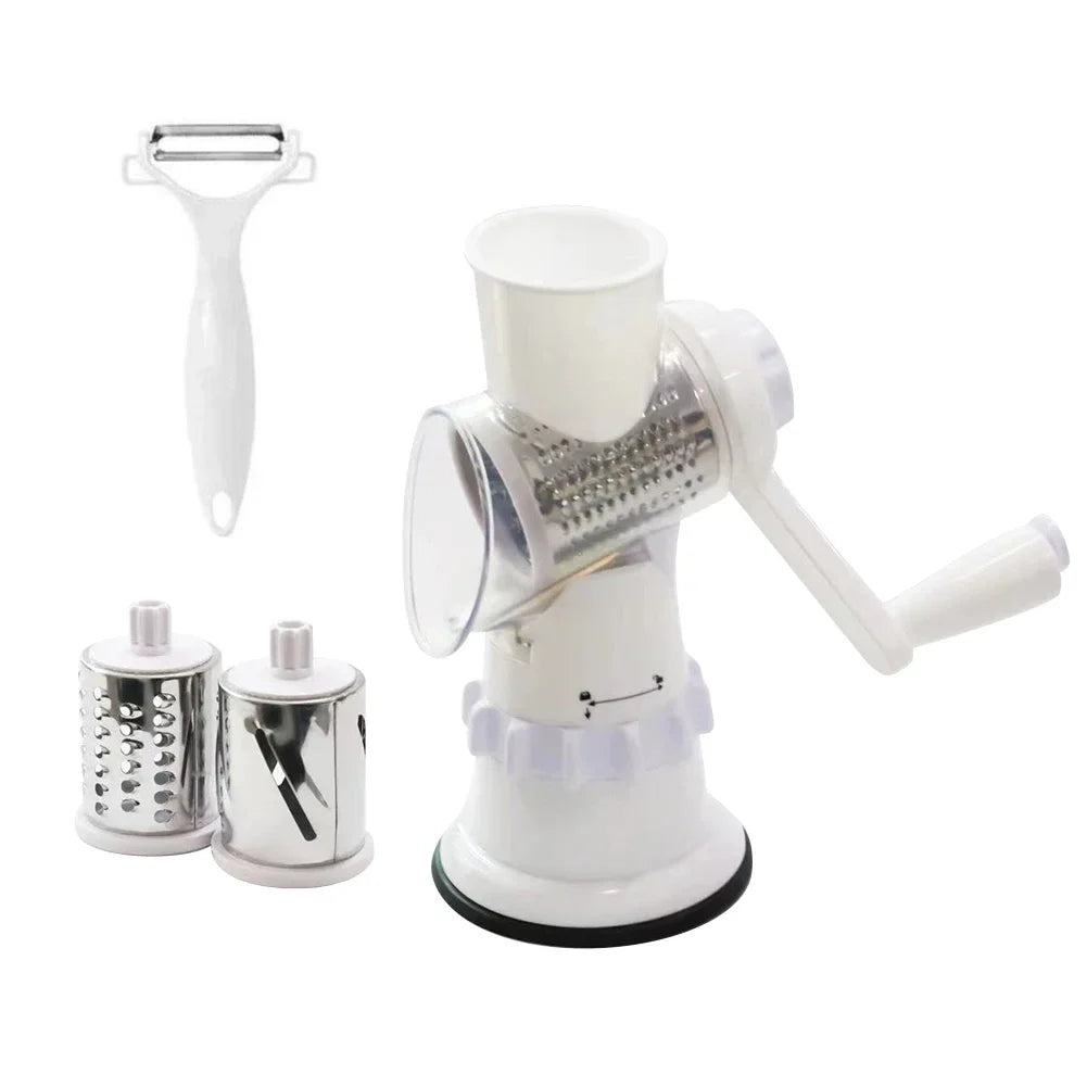 Multifunctional Roller Vegetable Cutter Hand Crank Home Kitchen Shredder Potato Grater Vegetable Cutter & Slicer Garlic Shredder