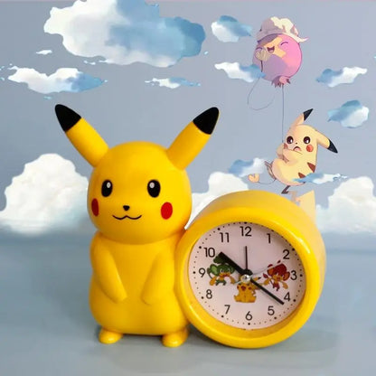 Pikachu alarm clock for children primary and middle school students Pokemon clock bedroom bedside desktop Pikachu clock