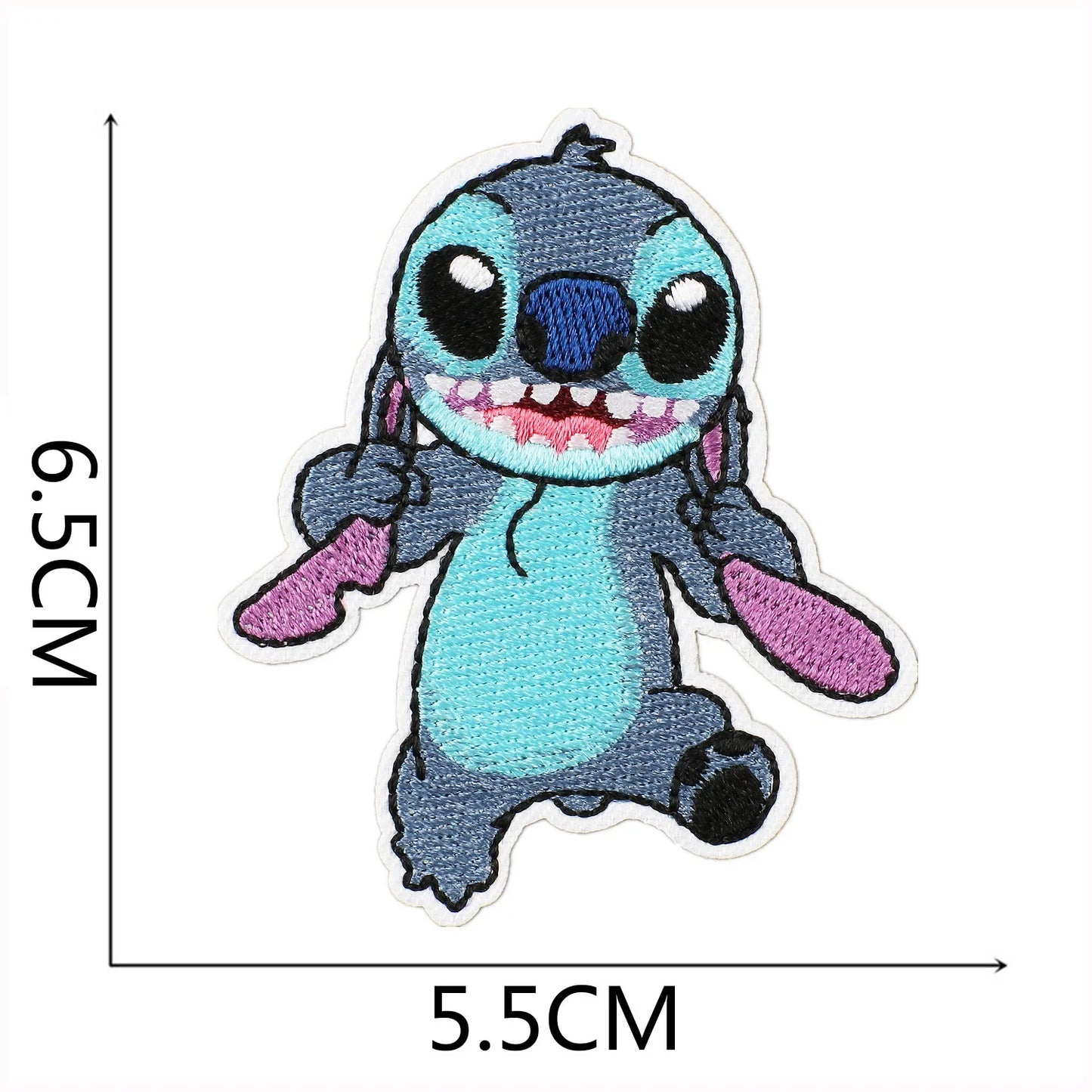 Cartoon Cute Anime Stitch Iron on Patches for Clothing T-shirt Bag Shose Stitch Patch Garment Stickers Embroidery Cloth Sticker