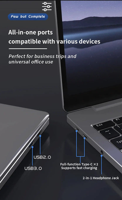 Genmachine Laptop AMD Ryzen™ 9 4900H 15.6 Inch LPDDR4 RAM M.2 NVME SSD Business Gaming Laptop Computer Notebook Radeon Graphics
