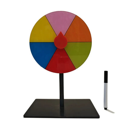 Roue de Fortune réutilisable en ABS, Base Stable, roue de Roulette de couleur, jeu interactif, plateau tournant de prix