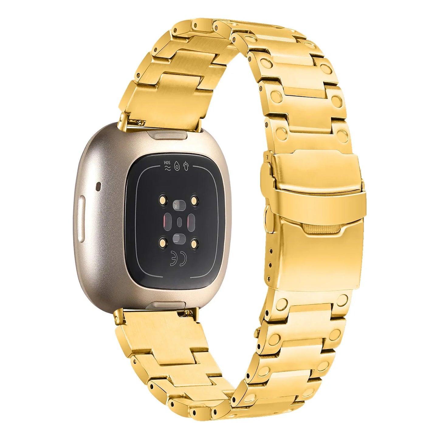 Stainless Steel Strap For Fitbit Versa 4 Sense 2 Watch Metal Wristband Loop For Fitbit Versa 3 Sense Replacement Bracelet Band