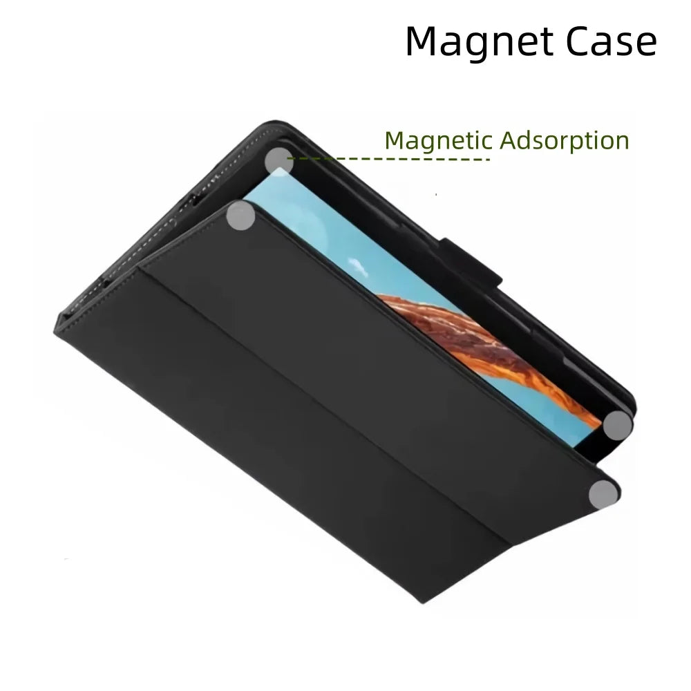 Flip Cover for TCL NXTPAPER 14 Tablet Case 14.3 Inches Fold Stand Folio Pu Leather Cases with Handheld for NxtPaper 14.3" 2024