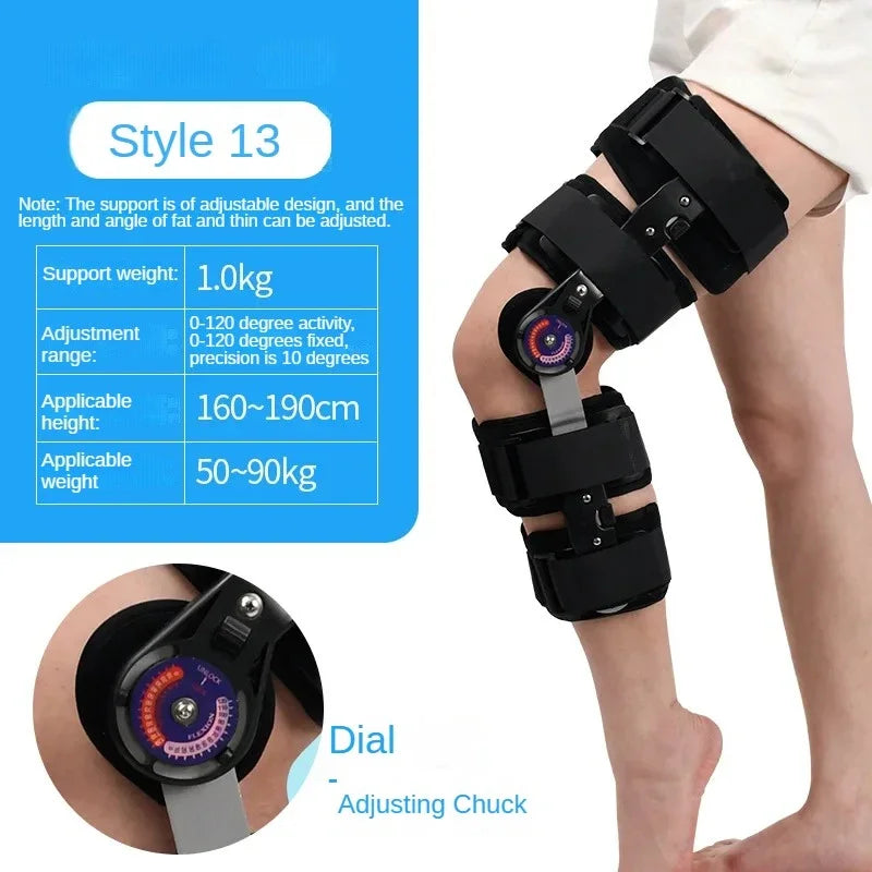 Orthèse de pied réglable pour le rinçage du genou, orthèse des membres inférieurs, protecteur de fracture, soutien des articulations des jambes, soins génitaux ligamentaires