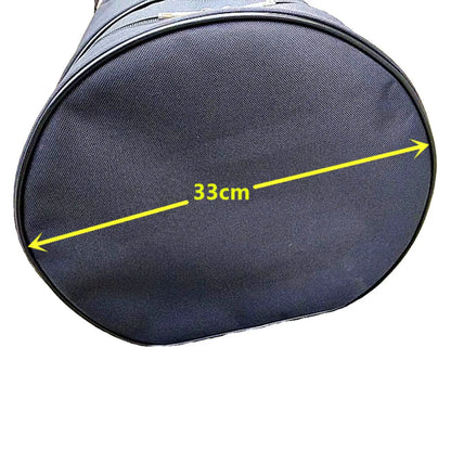 Sac de transport de matériel de batterie noir pour le transport, sac d'accessoires de batterie Portable