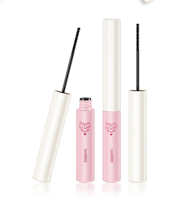Mascara imperméable et sans maquillage, base allongée, cryptée, mince, bouclée et durable sans bavure
