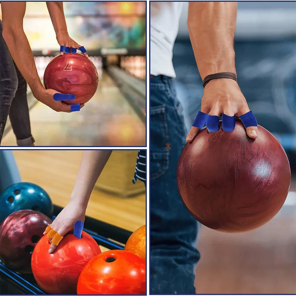 Protège-doigts extensibles de sport, bande de protection élastique résistante à l'abrasion, bande de protection pour le pouce de Bowling pour hommes et femmes