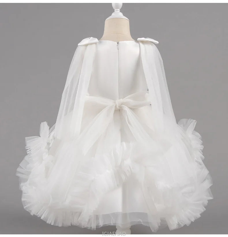 Robe de soirée 2025, robe de princesse pour filles, tenue de concours de fleurs, piano, Recital, anniversaire, mariage, jupe de ballerine, occasion formelle