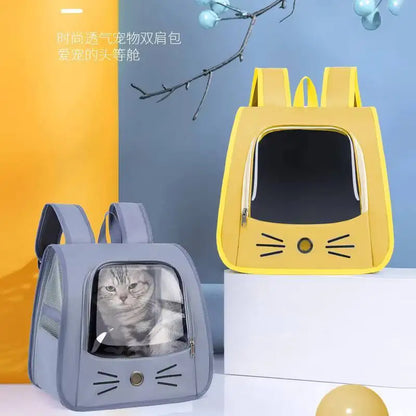 Sac à dos de transport pour animaux de compagnie, grand sac à dos pour chat, Transparent, respirant, Portable, pour chats et chiens, sac à bandoulière de transport