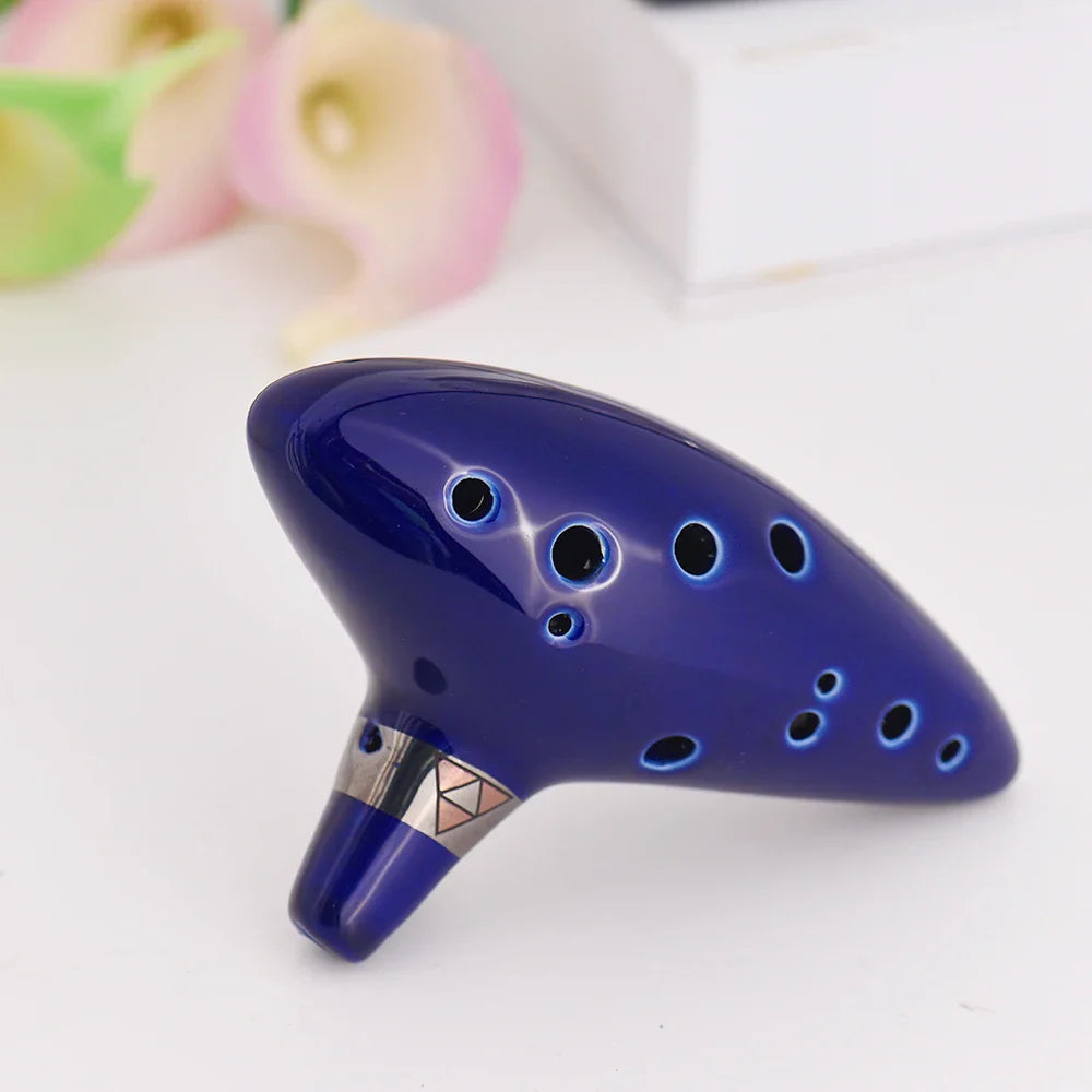 12 trous Ocarina céramique Alto C navire flûte vent légende de Zelda Instrument de musique