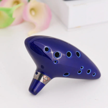 12 trous Ocarina céramique Alto C navire flûte vent légende de Zelda Instrument de musique