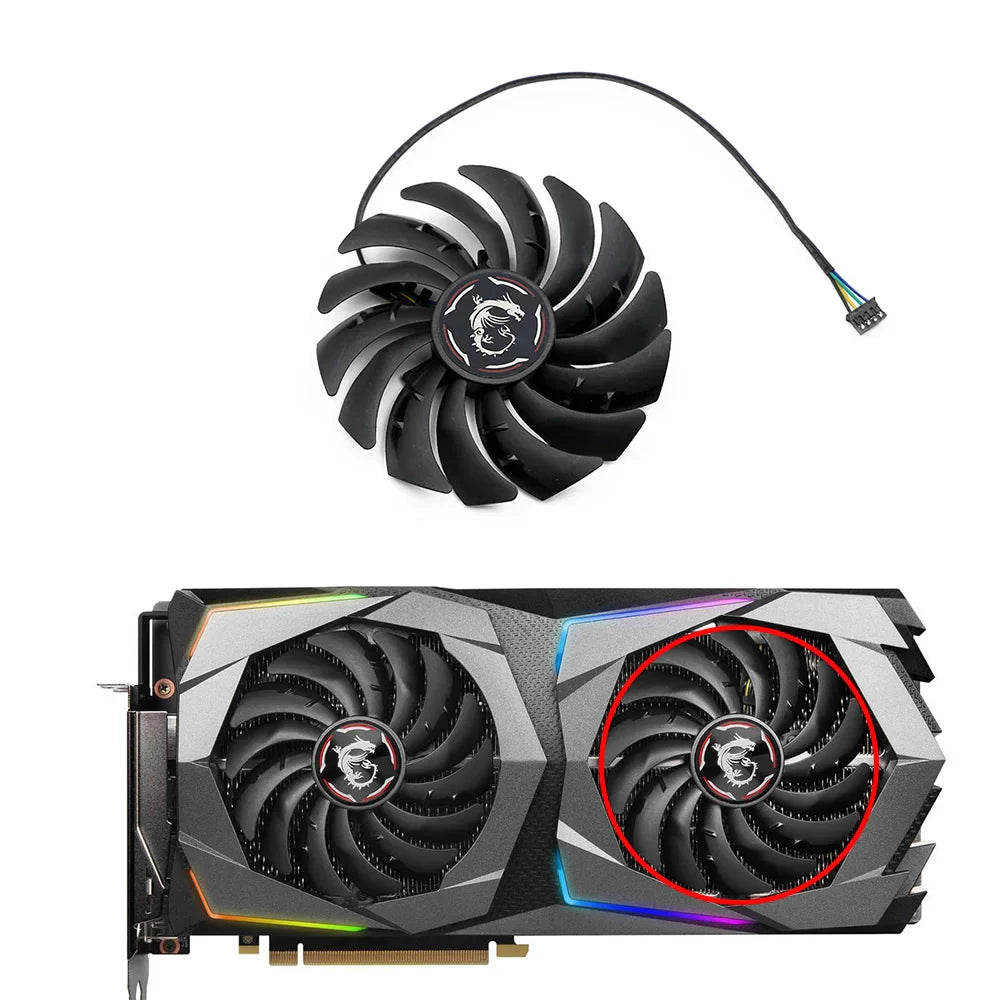 95MM PLD10010S12HH RTX2070 X-8G Cooler Fan For GeForce MSI RTX 2070 GAMING Z Card Cooling Fan