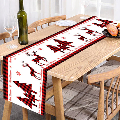 Chemin de Table de Noël, Décoration pour la Maison, Couverture de Nappe, Ornement, Cadeaux, ixdu Nouvel An, 2023