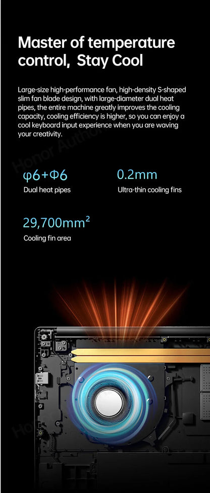 Honor Laptop X16 2024, Ryzen 5 7640HS,16GB 512GB,AMD Radeon 760M, 16 Inch, IPS 45%NTSC 60Hz, Win11