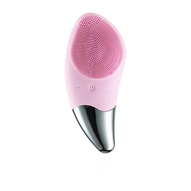 Mini Electric Face Washer Cleanser Silicone Facial Cleanser Waterproof Rechargeable Ultrasonic Pore Facial Cleaner