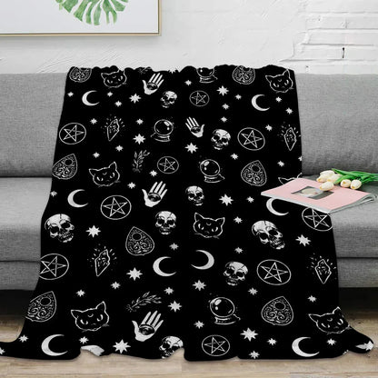 Christmas Snowflake Red Throw Blanket Portable Warm Blanket Blankets For Beds Home Decor Sofa Blanket